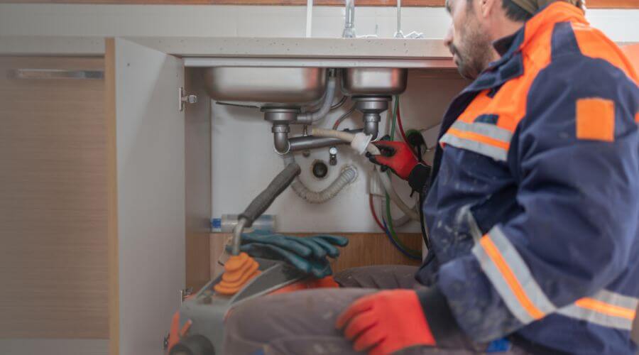 Camera Pipe Inspection Under Slab in Hobart, IN